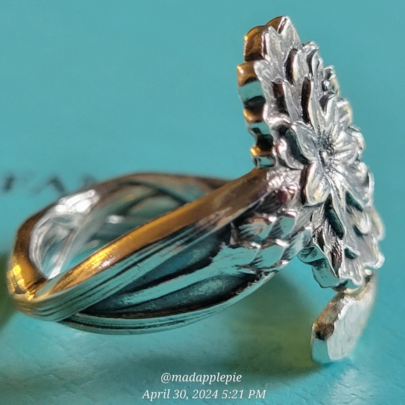 1885 Tiffany & Co. Ragged Sailor Spoon Ring in Sterling Silver Luxury Vintage 37 - Picture 9 of 14